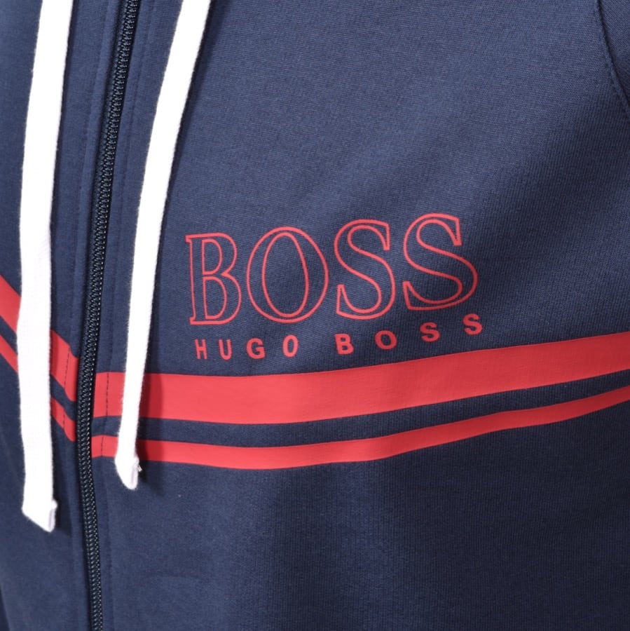 Alternative Image for ProductBOSS Bodywear Lounge Full Zip Hoodie Navy3